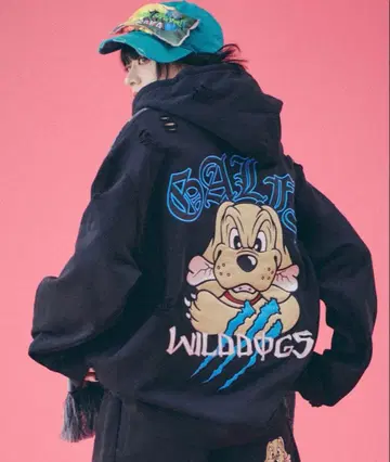 미사용 택 포함 GALFY 갈피 각성 비스트 후드티 파랑 대형견 XL