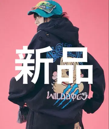 미사용 택 포함 GALFY 갈피 각성 비스트 후드티 파랑 대형견 XL