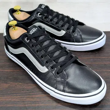 VANS 반스 27.5cm 가죽 스니커즈 블랙 심플 S517