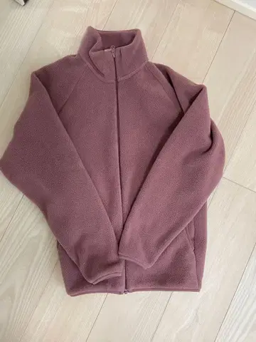 유니클로 플리스 자켓 블루종 MS 더스티 핑크