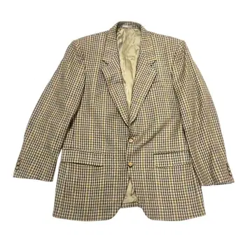 니노셀루티 하운드투스 패턴 테일러드 자켓 캐시미어 혼방 싱글 베이지 계열