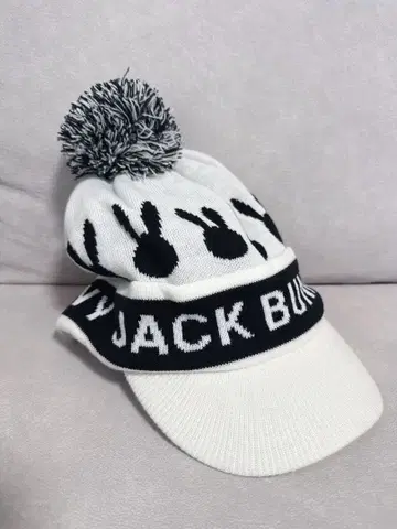 [ 새상품 ] JACK BUNNY 니트 모자 폼폼 포함