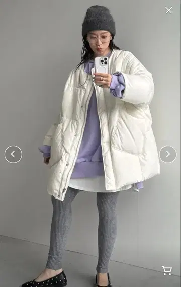 택 포함 새상품 wee9s 위크스 퍼펙트 실루엣 다운