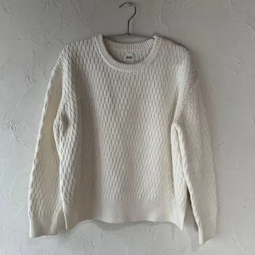 RHC 화이트 망사 니트 스웨터