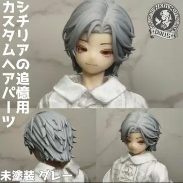 시칠리아의 추억 커스텀 헤어 부품 미도색 헤어 부품 그레이