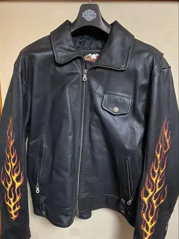 Harley Davidson 프레임 자수 싱글 라이더