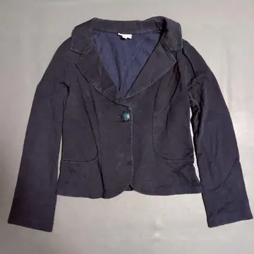 [ 쇼콜라 모모라 ] 원 버튼 자켓 (40) 테일러드 자켓 네이비