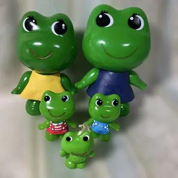 쇼와 레트로품 케로짱 코로짱 피규어 4개 손가락 인형 1개