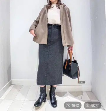 GLOBAL WORK 가벼운 스트레치 2WAY 숏코트