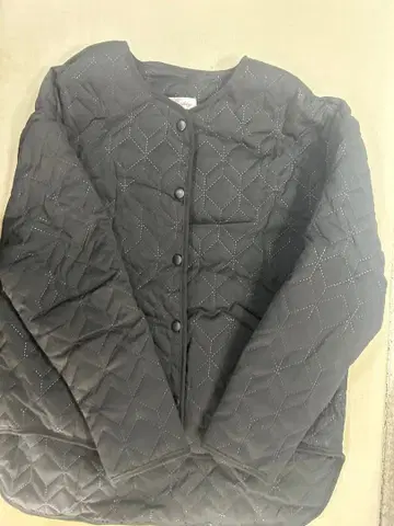 플리스 안감 부착 퀼팅 자켓