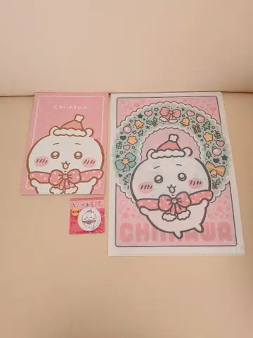 치이카와 (먼작귀) 세븐일레븐 클리어 파일 캔 거울 노트