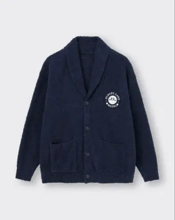 GU 모코모코 필 라운지 가디건 Kirby 네이비