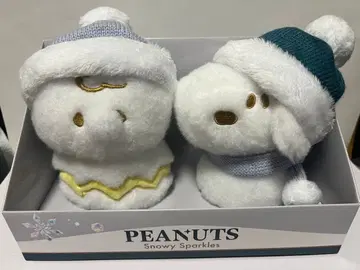 USJ 한정판 스누피 찰리 브라운 눈사람 봉제 인형 세트