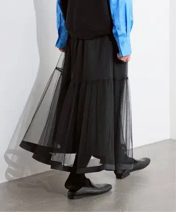 slobeiena 튤 개더 스커트