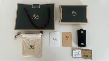 IL BISONTE 블랙 가죽 키케이스