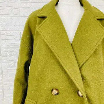 홀리데이 롱 코트 더블 브레스트 Free 카키 [ 2612-49 ]