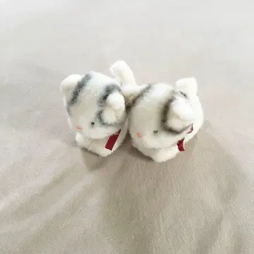 산에이 레트로 봉제 인형 쌍둥이 고양이