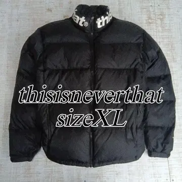 thisisneverthat 블랙 다운 자켓 XL 네버자 블랙