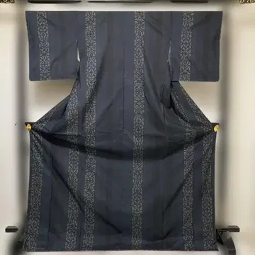 No.2838 미사용 시리즈 순수 실크 기하학 문양 오시마 명주 새상품급