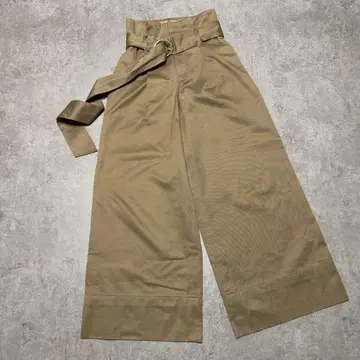 LE CIEL BLEU 르쉘 블루 벨트 와이드 팬츠 치노 팬츠 색상