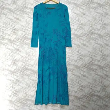 Juana de Arco 롱 원피스 긴팔 올 패턴 슬릿