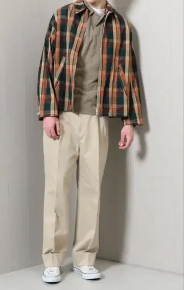 H Beauty&Youth 와이드 2 플리츠 코튼 팬츠 S