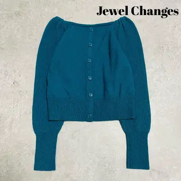 새상품급 Jewel Changes 울 혼방 래글런 슬리브 니트