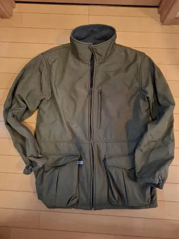 JOHNBULL 올리브 그린 나일론 자켓 풀 집업