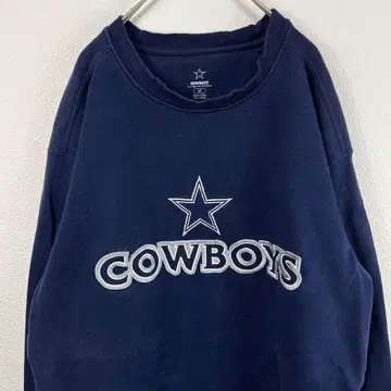 USA 구제 의류 NFL cowboys 맨투맨 네이비