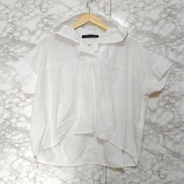 mizuiroind 풀오버 블라우스 셔츠 후드 부착 비침