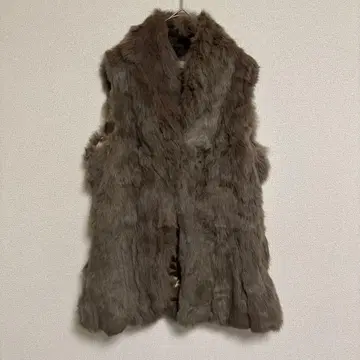 NATURAL BEAUTY BASIC 인조 모피 베스트 M