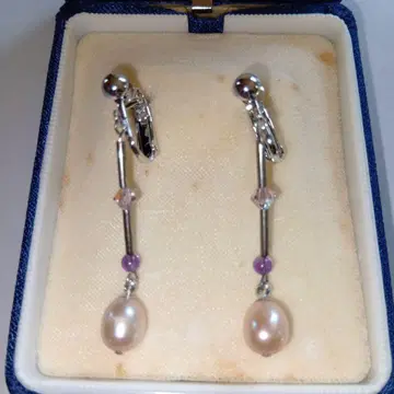 핑크 펄과 비즈의 롱 귀찌 10% 할인