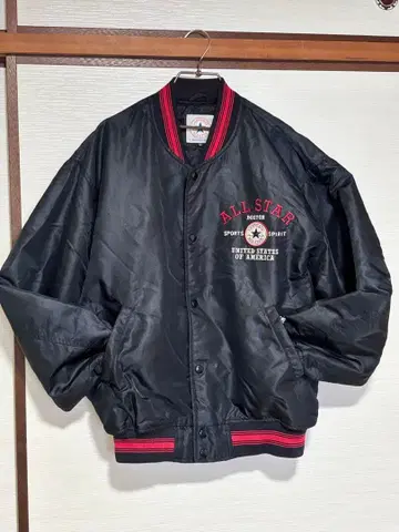 Converse ALL STAR 나일론 자켓 LL 사이즈 블랙