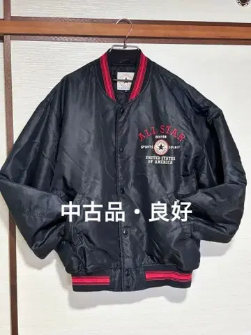 Converse ALL STAR 나일론 자켓 LL 사이즈 블랙