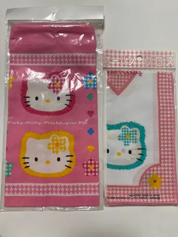 헬로키티 카오하나 복조리 크로스 손수건 레트로
