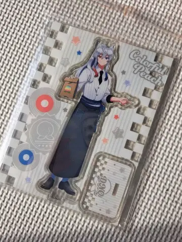 컬러풀 피치 아크릴 스탠드 돗누쿠 씨 다이너