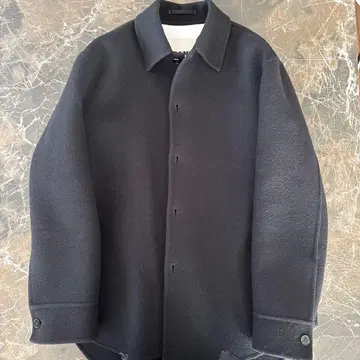 질 샌더 옷장 시리즈 울 오버 셔츠 코트