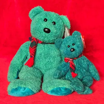 Ty X'mas 컬러 곰 대소 2체