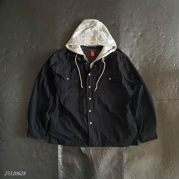 US 구제 의류 90's PURITAN 후드 부착 자켓 블랙