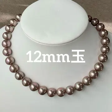 핑크 펄 목걸이 빅볼 인공 12mm 진주 결혼식 입학식 졸업식