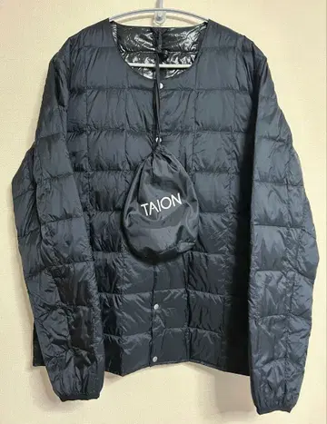 TAION 다운 자켓 이너 다운 L 블랙