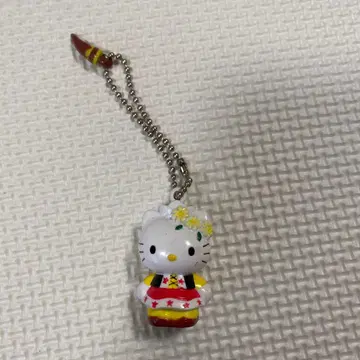 헬로키티 키링 전통 의상 레어 당시 물품