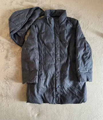 YLC 후드 부착 다운 자켓 블루 (데님)