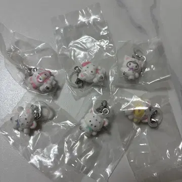 산리오 메지루시 액세서리 6개 세트 후와후와 스노우 컴프