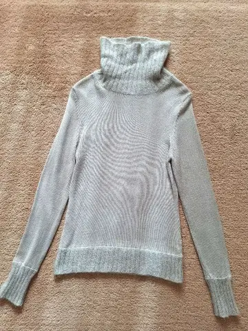 [ 23구 ] 터틀넥 긴팔 니트 울 100% M 사이즈 그레이