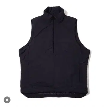 SO ORIGINAL HALF ZIP PADDING VEST(BLACK)