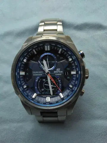 CASIO EDIFICE 크로노그래프 솔라 EQW-A1200 블루