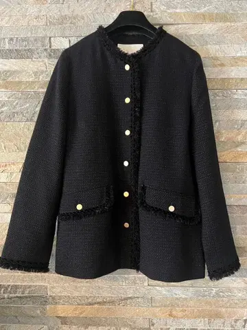 TOMORROWLAND Ballsey 크레스트 도비 V넥 크루 자켓 블랙