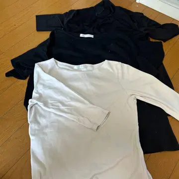 DoCLASSE 반팔 7부 소매 T셔츠 2세트