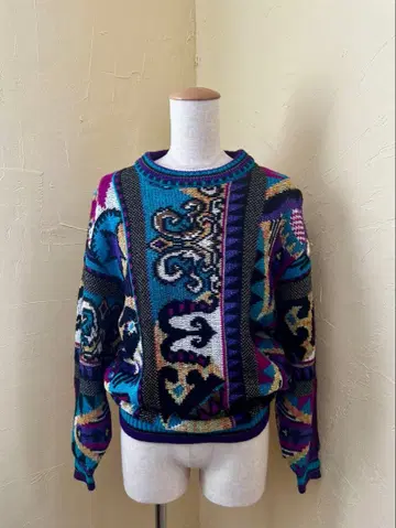 ficce 기하학 패턴 니트 스웨터